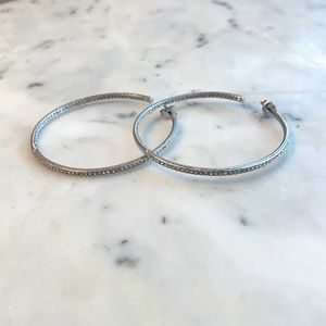 Nadri Pave Hoop Earrings